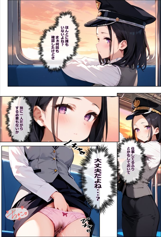 彼氏持ちを寝取ったはずが実は、寝取らせられていた話〜中出し列車で働くビッチ〜 エロ同人誌画像 013