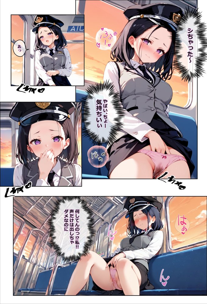 彼氏持ちを寝取ったはずが実は、寝取らせられていた話〜中出し列車で働くビッチ〜 エロ同人誌画像 014