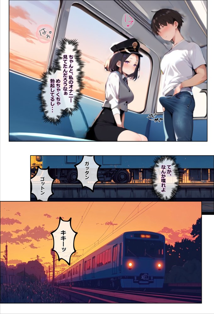 彼氏持ちを寝取ったはずが実は、寝取らせられていた話〜中出し列車で働くビッチ〜 エロ同人誌画像 022