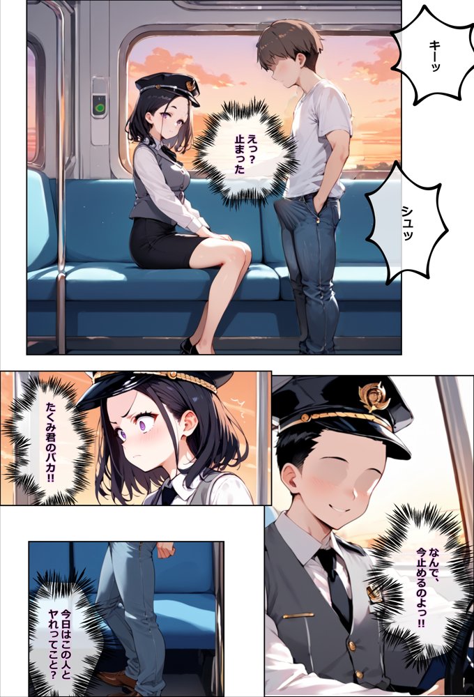 彼氏持ちを寝取ったはずが実は、寝取らせられていた話〜中出し列車で働くビッチ〜 エロ同人誌画像 023