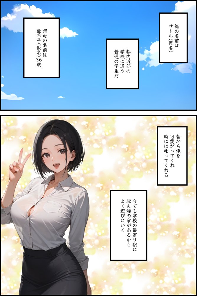 叔母を浮気相手と別れさせてから俺の牝にしたけどなんか質問ある？ エロ同人誌画像 002