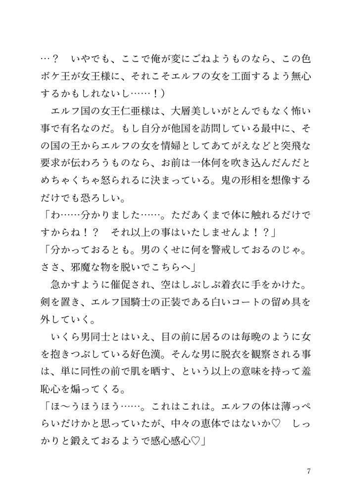 【小説】エルフ騎士様恥辱の御夜伽。絶倫ちんぽに雌伏せん エロ同人誌画像 033