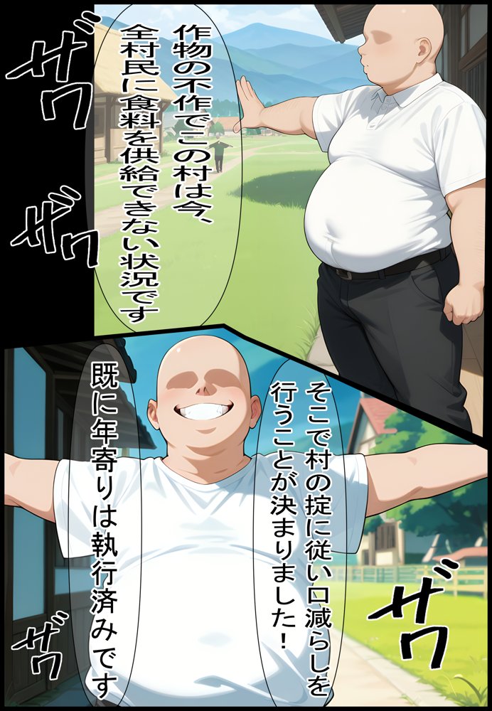 限界集落で子作りしないと口減らし エロ同人誌画像 001