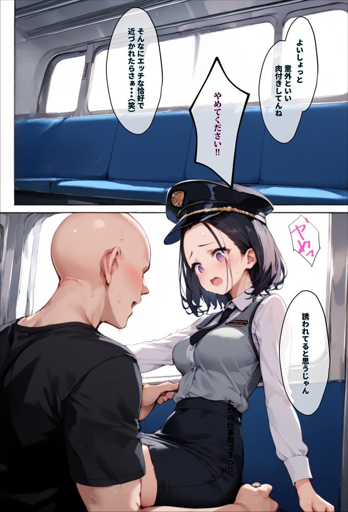 ヤリマンビッチを誰もいない車両に監禁して、死ぬほどハメ撮りした話〜中出し列車で働くビッチ〜 エロ同人誌画像 017
