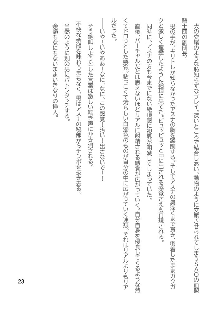 Slut Art Online -Demoralization- エロ同人誌画像 065