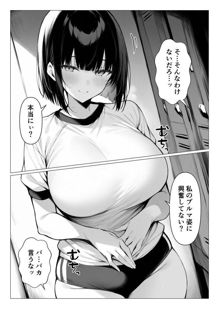 巨乳ブルマに誘われて補習の代わりに生ハメセックス エロ同人誌画像 004