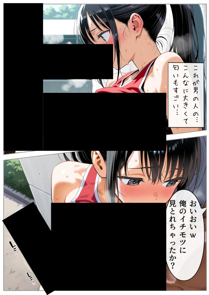 男女交際禁止の学校で隠れて付き合っていたら巨根の先輩にバレて潮吹きアクメさせられた話 エロ同人誌画像 023