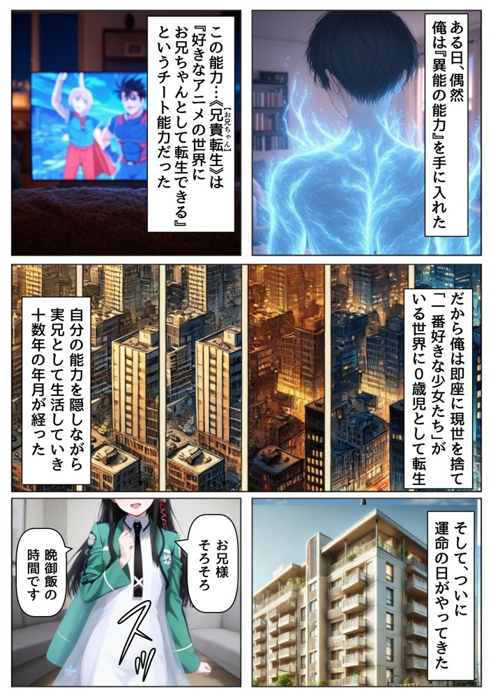 俺は大好きな司●深雪のお兄ちゃんになる《セリフ有りCG版》〜《馬並み巨根お兄ちゃんに転生》〜 エロ同人誌画像 001