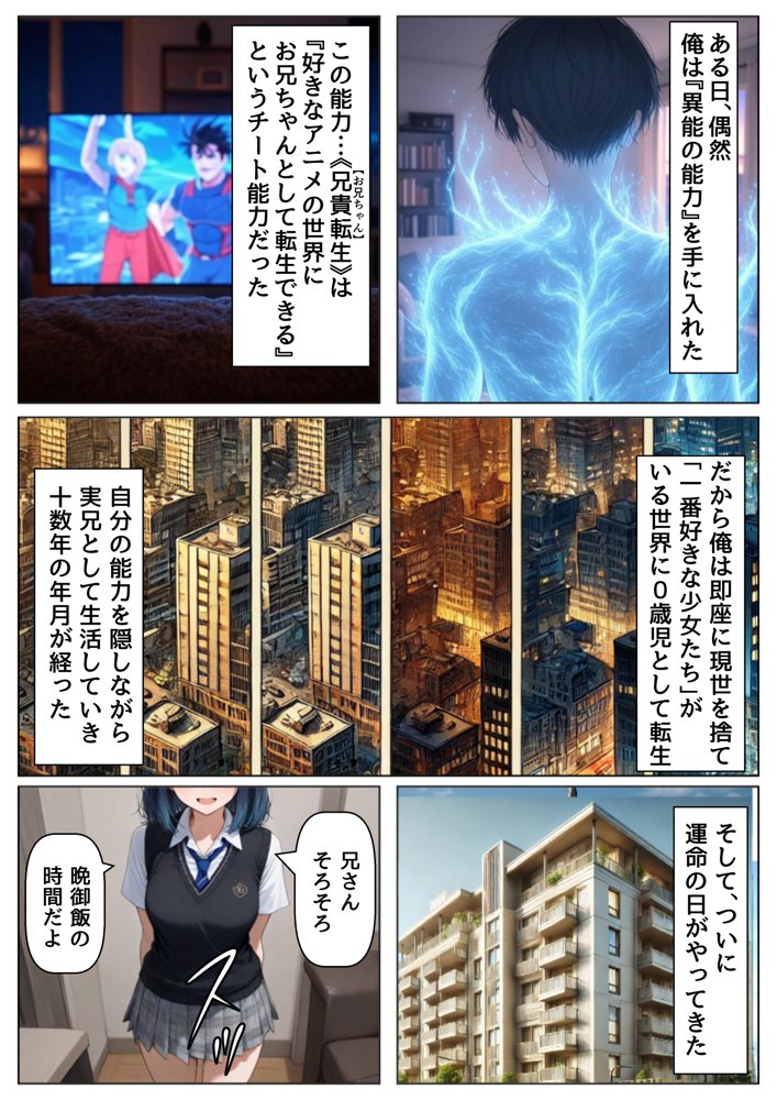 俺は大好きな黒●あかねのお兄ちゃんになる《セリフ有りCG版》〜《お兄ちゃんに転生》〜 エロ同人誌画像 001