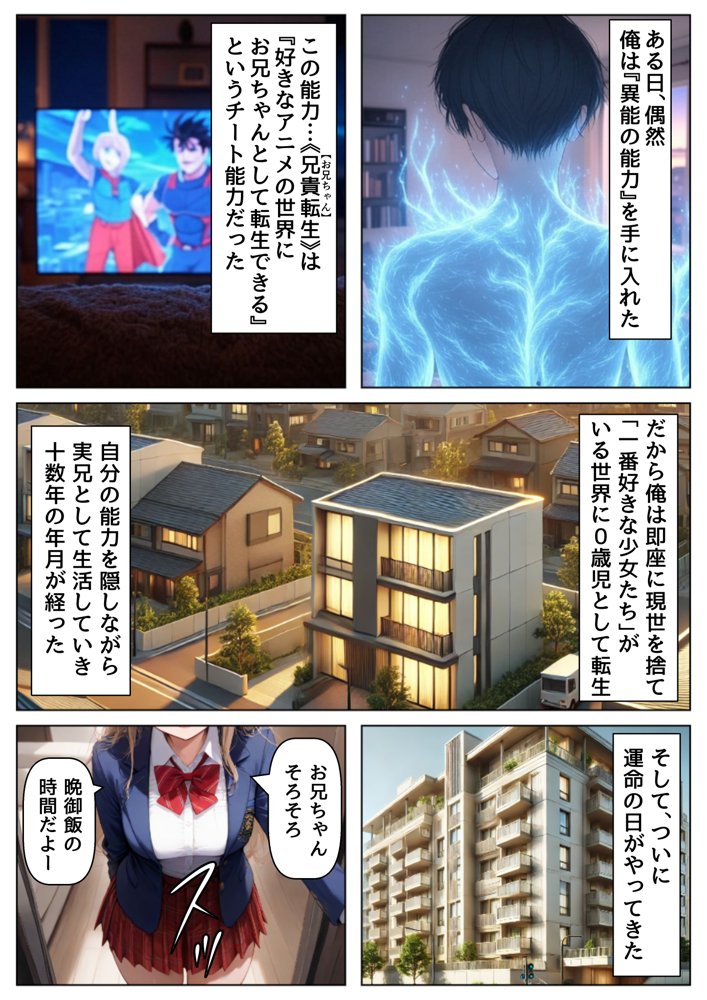 俺は大好きな天使様のお兄ちゃんになる《セリフ有りCG版》〜チート能力《お兄ちゃん転生》で俺は無双する〜 エロ同人誌画像 001