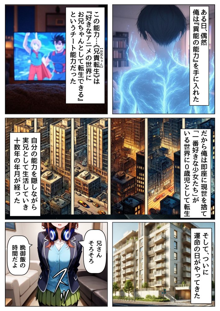 俺は大好きな中●三玖のお兄ちゃんになる《セリフ有りCG版》〜《お兄ちゃんに転生》〜 エロ同人誌画像 001