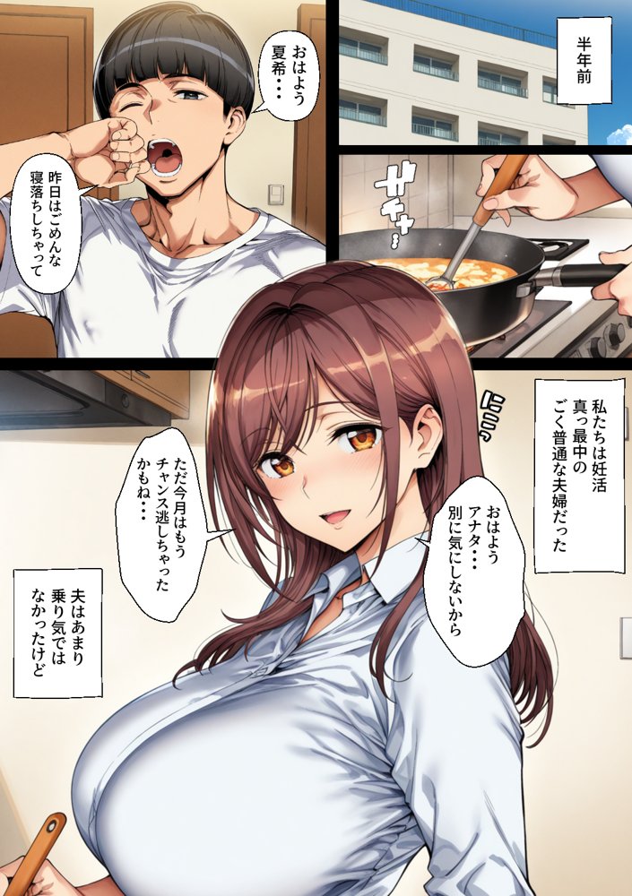 旦那の不祥事をもみ消すため下衆同期に抱かれる人妻OL、堕ちる エロ同人誌画像 001