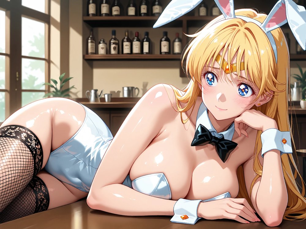 【発情美少女】美少女戦士セーラー〇ーン セー〇ーヴィーナス  バニーガール編 エロ同人誌画像 005