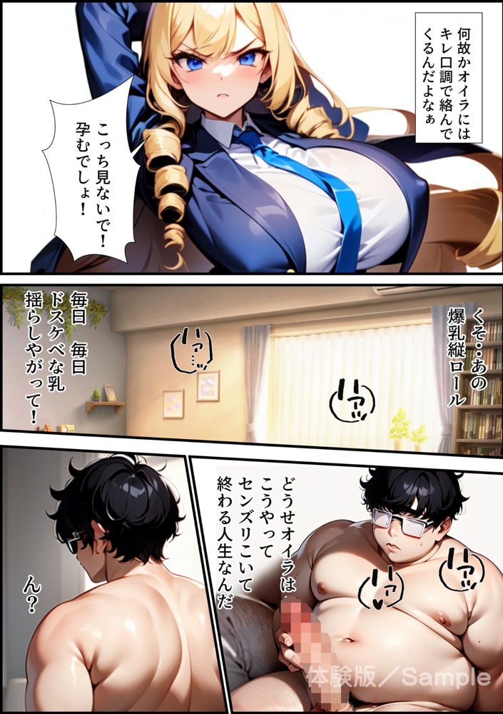 ブサメン孕ませ出産法_FILE01:折本エリカ〜無責任中出し婚前交渉〜 エロ同人誌画像 011