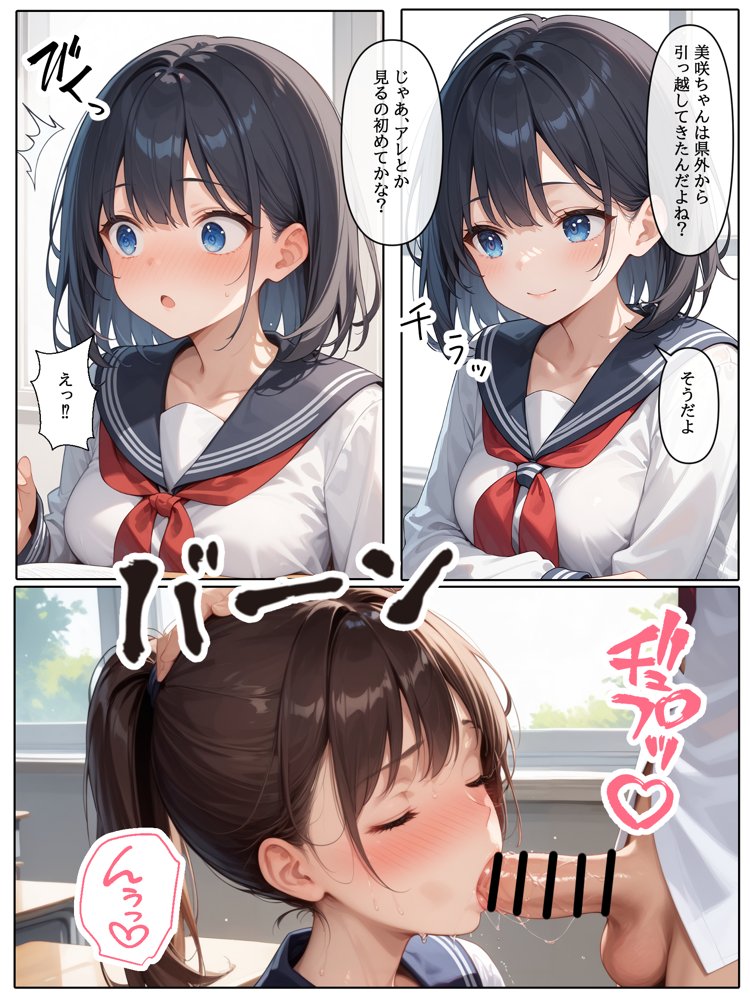 【コミック版】性処理学園〜性処理と転校生編〜 エロ同人誌画像 004