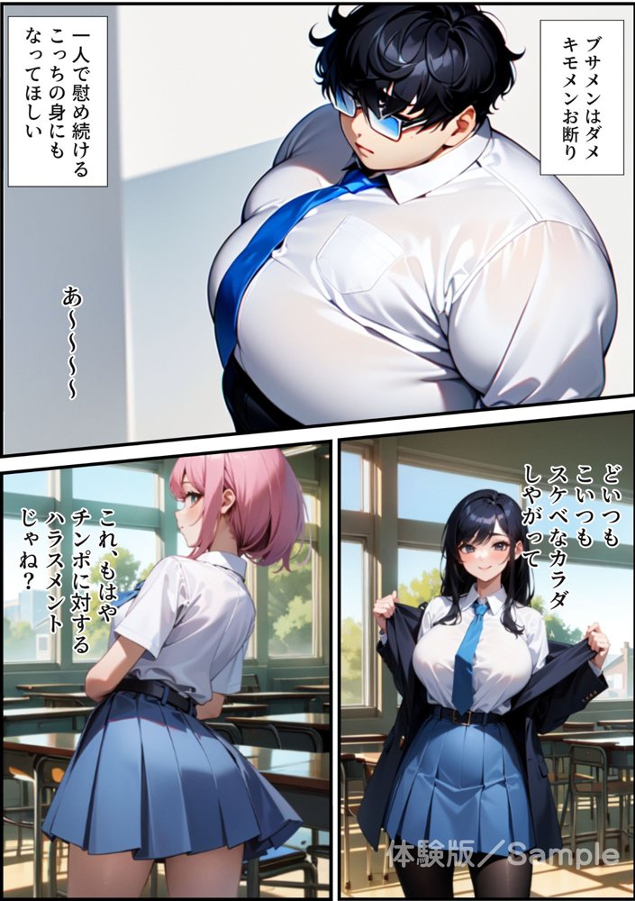 ブサメン孕ませ出産法_FILE01:折本エリカ〜無責任中出し婚前交渉〜 エロ同人誌画像 005