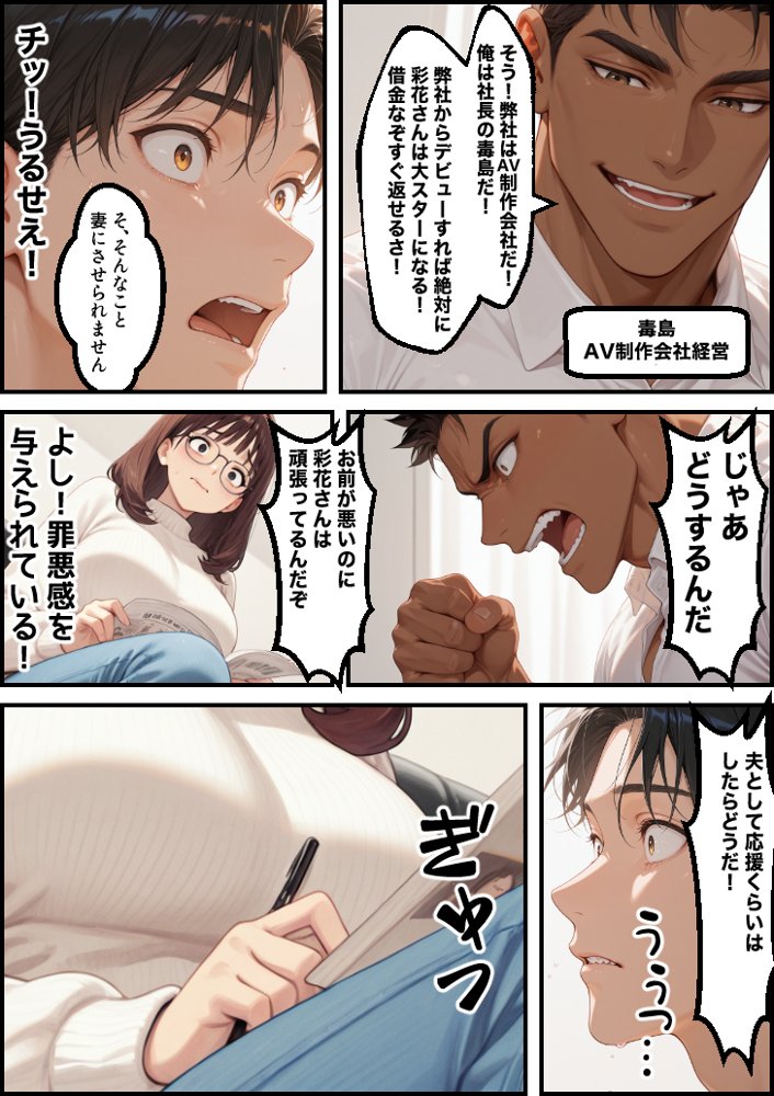 ボクの妻がAV女優にされて開花した話 エロ同人誌画像 007