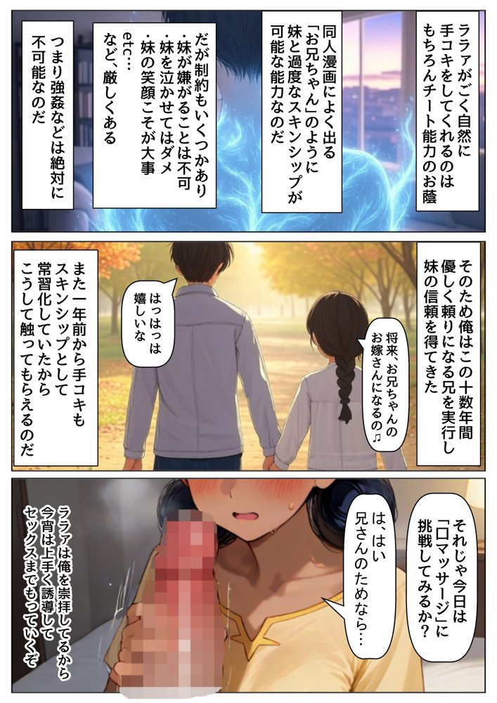 俺は大好きなジークアク●の三人娘のお兄ちゃんになる《セリフ有りCG版》〜《馬並み巨根お兄ちゃんに転生》〜 エロ同人誌画像 010