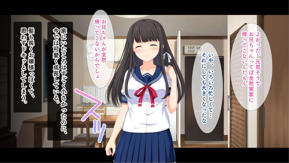 「お兄ちゃん…もっとエッチしよ？」処女の妹とラブラブ近親相姦、中出しハメまくりの夏休み性活 エロ同人誌画像 005