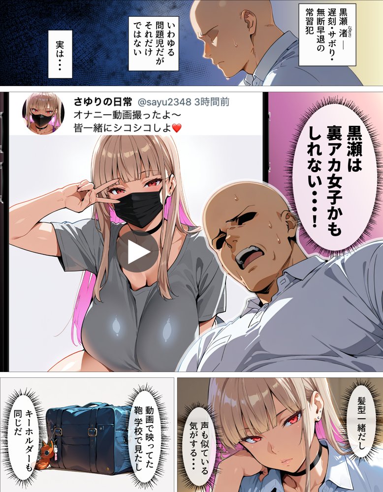 教え子ギャルの裏アカを見つけた話〜竿役契約から始まるガチ恋堕ちSEX エロ同人誌画像 005