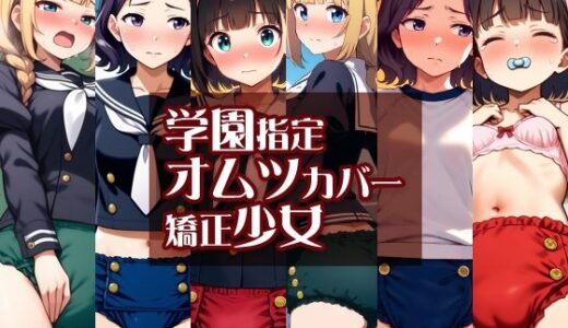 学園指定オムツカバー矯正少女