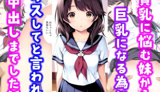 貧乳に悩む妹から巨乳になる為にキスしてと言われ中出しまでした話