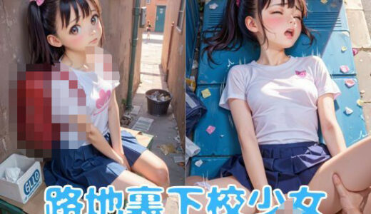 路地裏下校少女