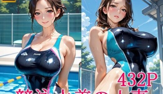 競泳水着の人妻