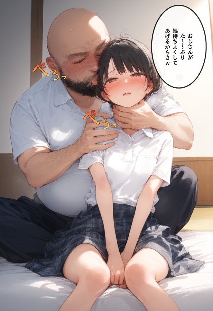 僕のボーイッシュ彼女を種付けおじさんに寝取らせてしまった件 エロ同人誌画像 010