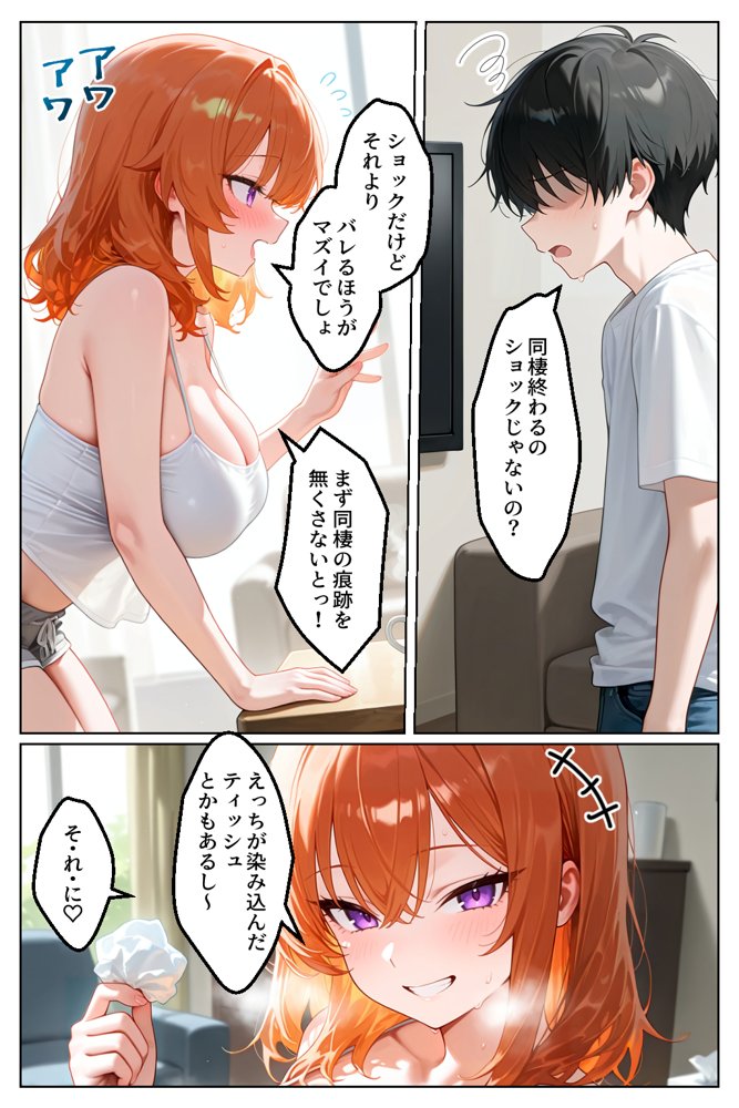 家出してきたクラスの人気ギャルが彼女になったら親バレ寸前でも何度も中出しHさせてくれた話 エロ同人誌画像 006