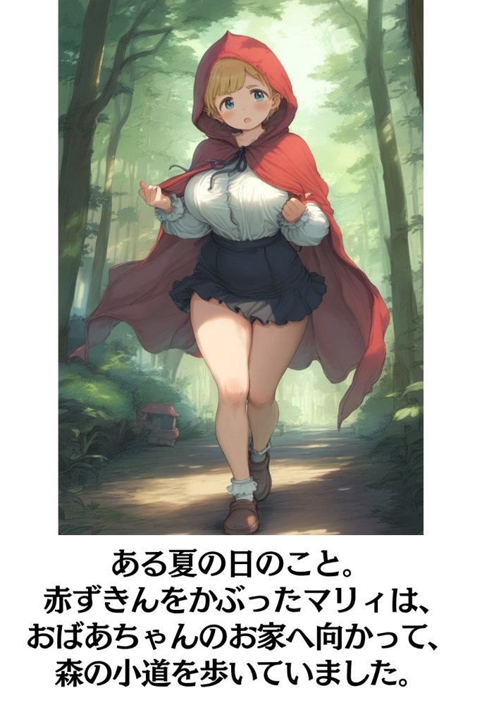 【世界種付劇場】おじさんが狼の赤ずきんちゃん エロ同人誌画像 002
