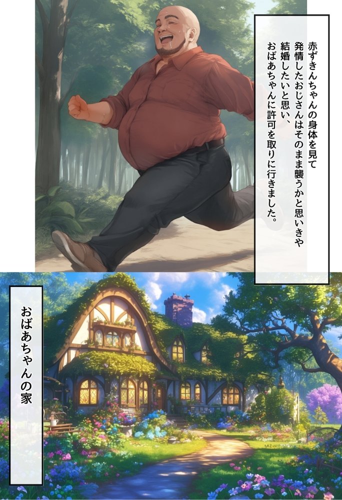 【世界種付劇場】おじさんが狼の赤ずきんちゃん エロ同人誌画像 018