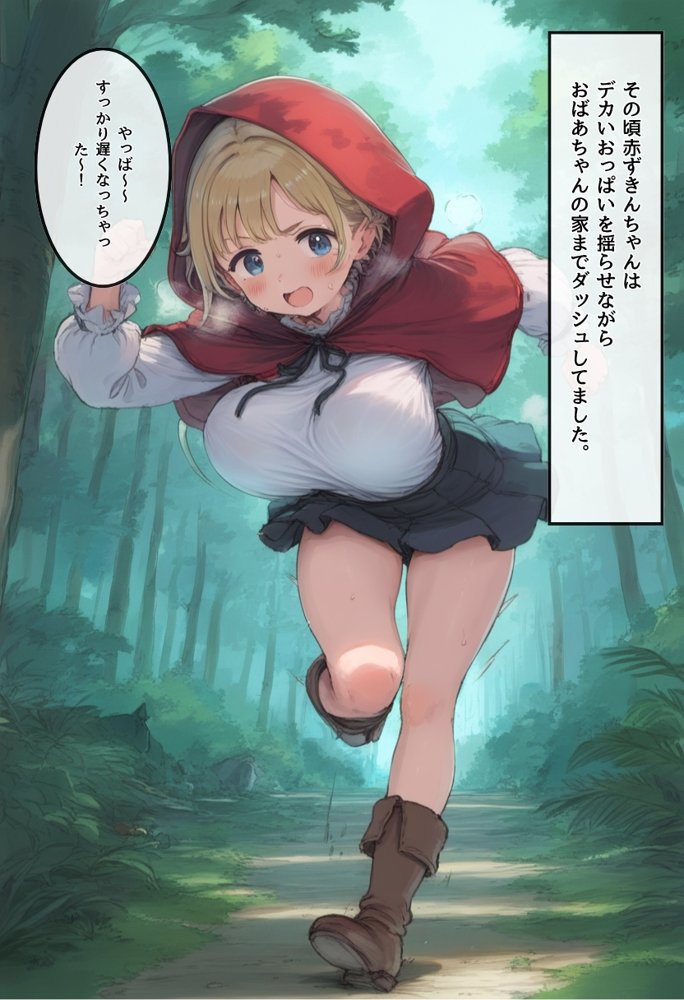【世界種付劇場】おじさんが狼の赤ずきんちゃん エロ同人誌画像 026