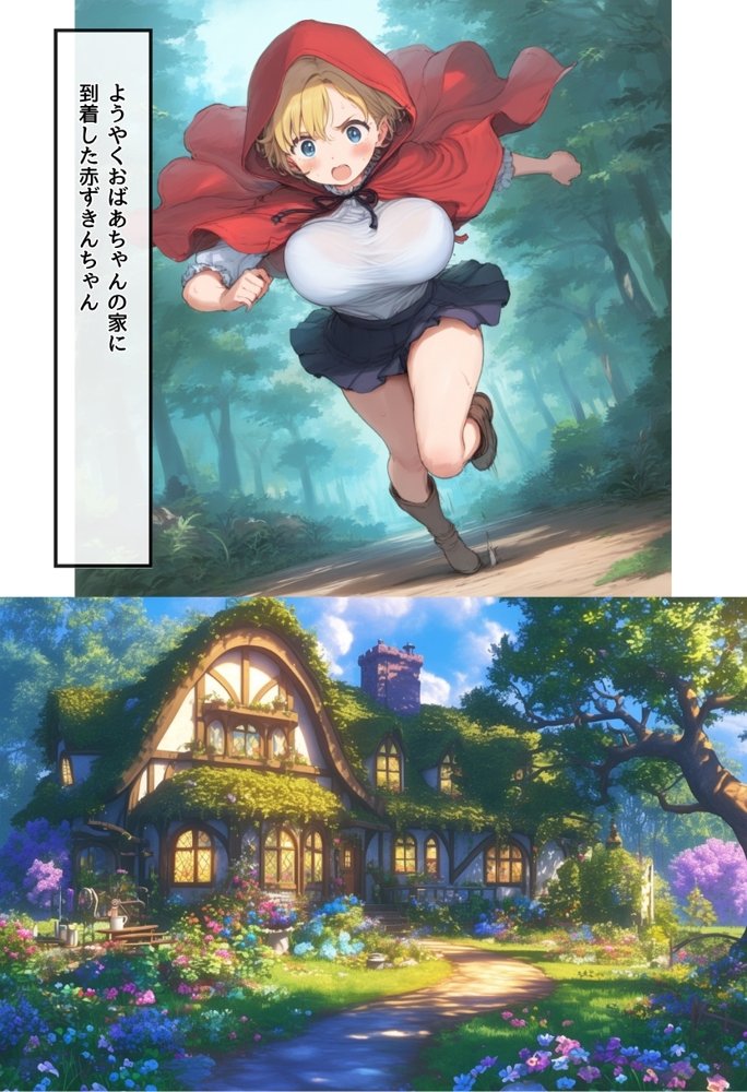 【世界種付劇場】おじさんが狼の赤ずきんちゃん エロ同人誌画像 028