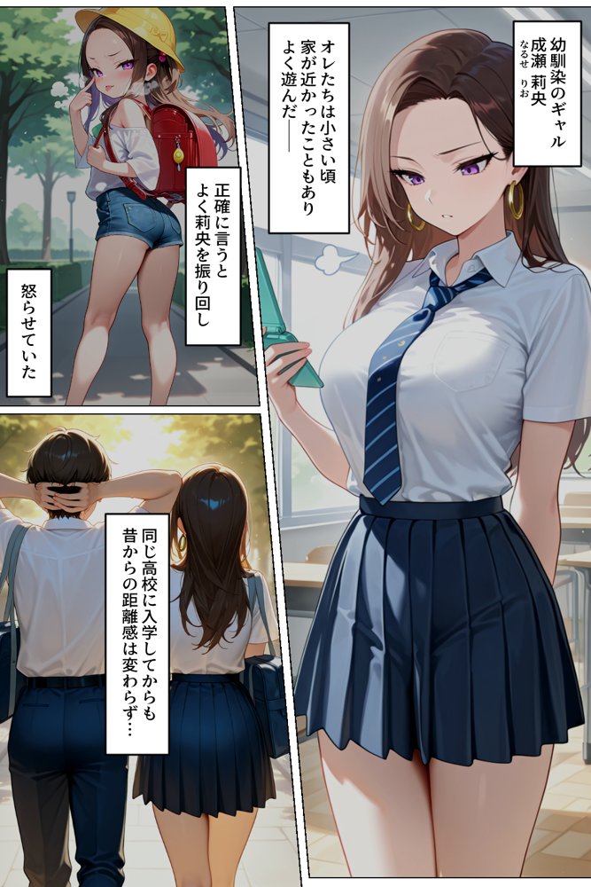 強気だけど実はチョロすぎる幼馴染ギャルー学校編ー エロ同人誌画像 003