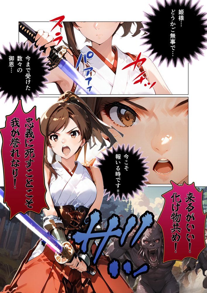 女剣士キョウカ エロ同人誌画像 005