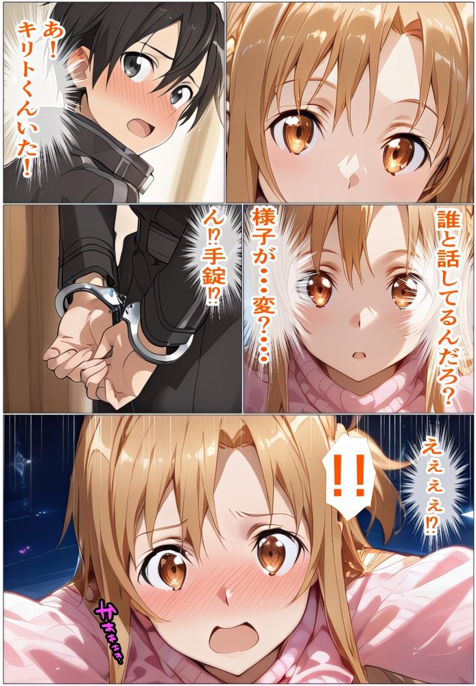 『限定割引』黒の剣士の三角関係2〜禁断の関係〜寝取られたアスナ・欲望が暴走する直葉 エロ同人誌画像 021