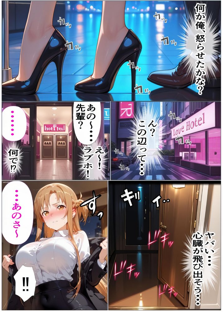 もしもアスナが会社の先輩だったら〜失敗続きの後輩を体を使って愛情たっぷりで癒す〜 エロ同人誌画像 029