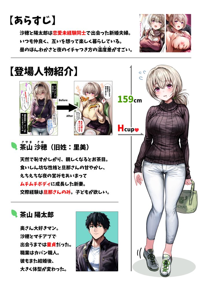 乳・夫婦ノ夜〜お茶目な奥さんの甘々爆乳ご奉仕〜 エロ同人誌画像 002