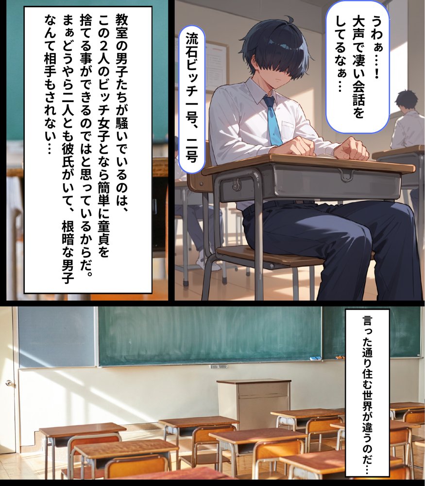 女子校生彼氏持ちのビッチ達がボクのチ○コで遊んだ結果  もう僕以外では満足出来なくなった件 エロ同人誌画像 006