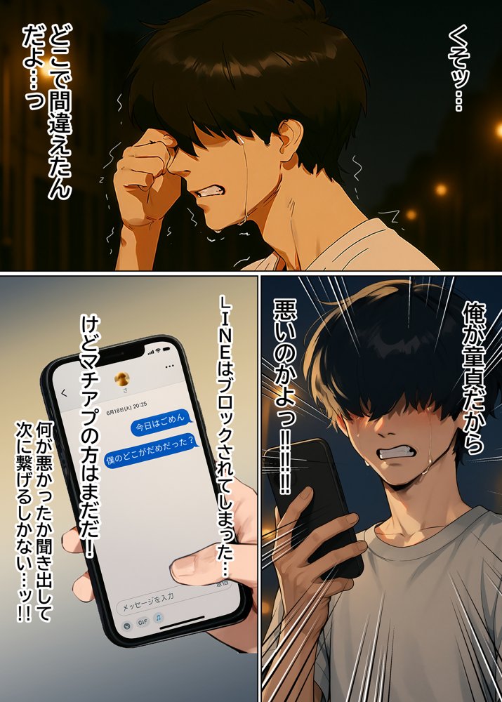【実話】童貞マチアプ体験記！冴えないエンジニア（23）が愛を証明するまでwww エロ同人誌画像 017