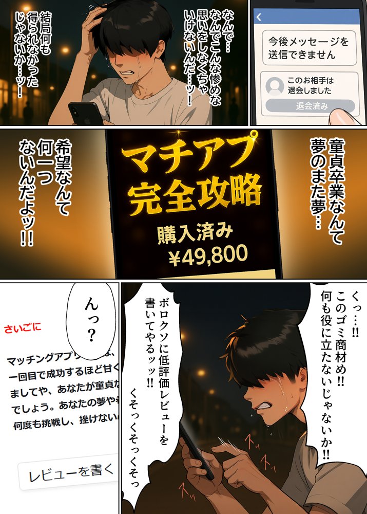 【実話】童貞マチアプ体験記！冴えないエンジニア（23）が愛を証明するまでwww エロ同人誌画像 022