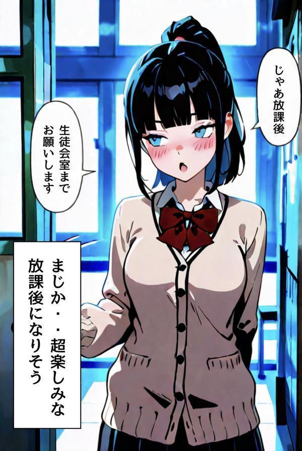 委員長瑛子、セックス勉強中 エロ画像 013