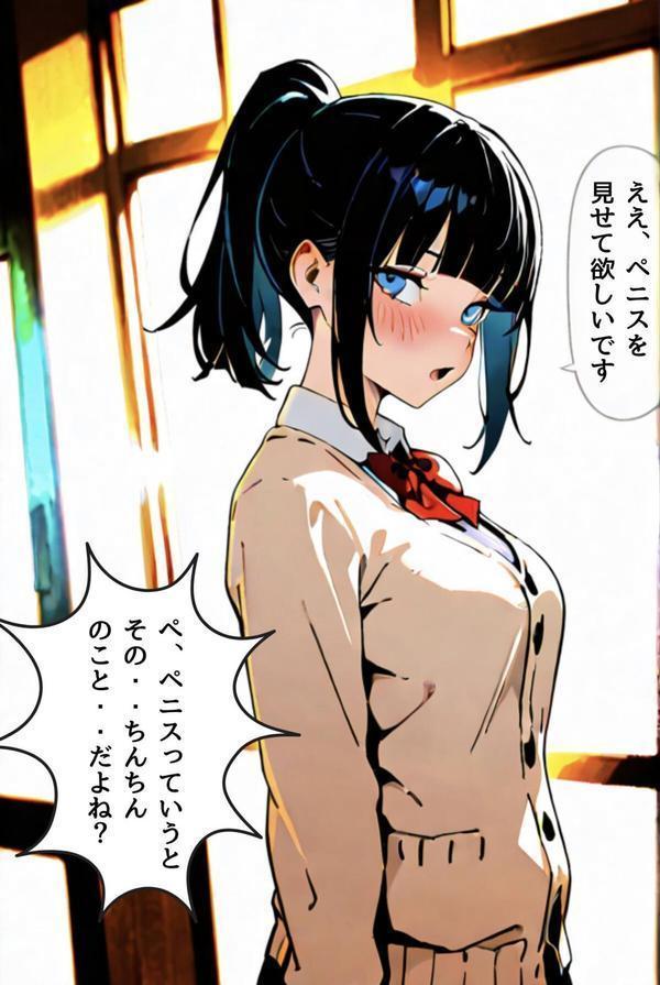 委員長瑛子、セックス勉強中 エロ画像 015