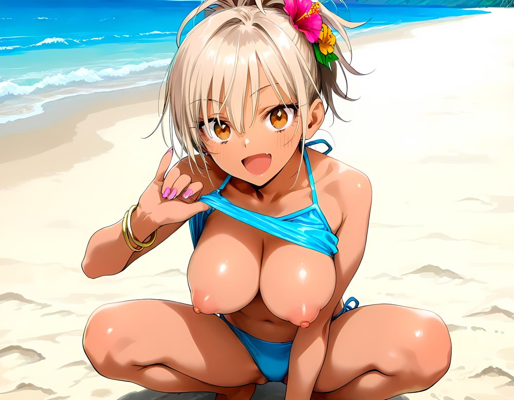 ヤリマンビーチへようこそ！中出し放題の楽園で水着ギャルとハメまくり Vol.1 エロ同人誌画像 001