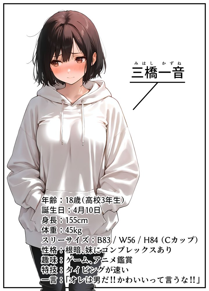 女体化したオレが清楚系ビッチの妹のせいでチャラ男に強●メス堕ち エロ同人誌画像 001