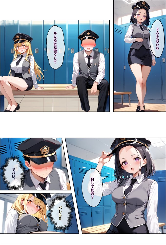 彼女よりエッチが上手い子との浮気SEXを見せてあげた話〜中出し列車で働くビッチ〜 エロ同人誌画像 012