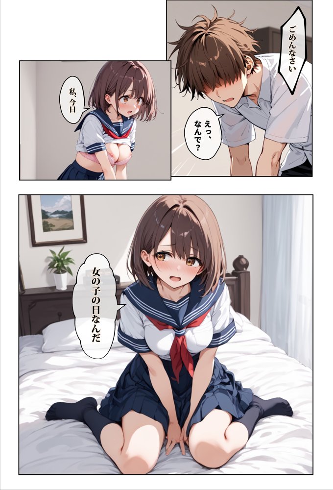 彼女の友達が風呂上がりなので、寝取りたくなって浮気マ〇コを貸してもらった件 エロ同人誌画像 012