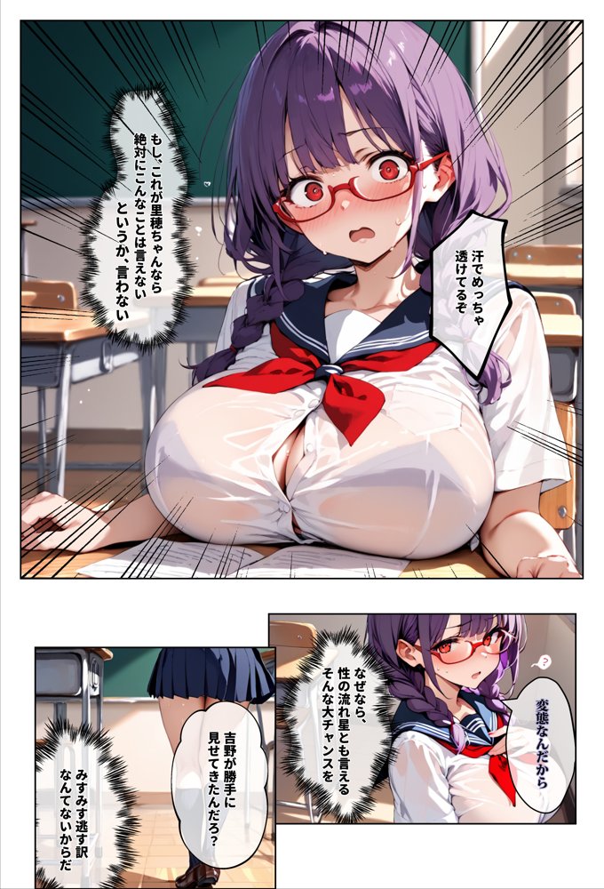 ずっと好きだった女の子に彼氏がいたので、女友達にマ〇コを貸してもらった件 エロ同人誌画像 014