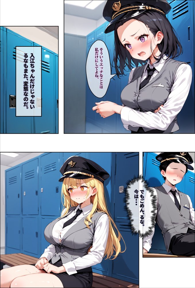 彼女よりエッチが上手い子との浮気SEXを見せてあげた話〜中出し列車で働くビッチ〜 エロ同人誌画像 014